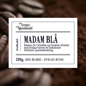 Madam Blå Kaffe - Columbia, Etiopien, Indonesien