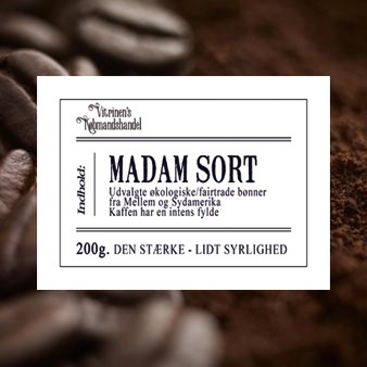 Madam Sort Kaffe - Økologisk og Fairtrade